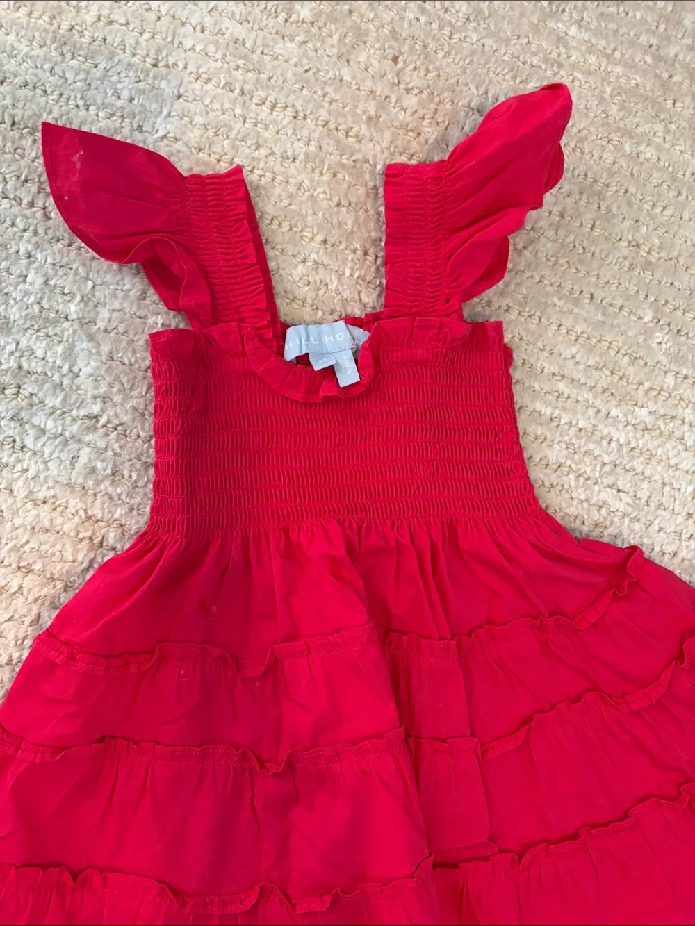 Hill House Kids Red Ruffle Sundress